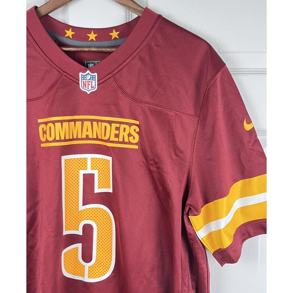 Washington Commanders Jayden Daniels Jersey Nike Mens Large Burgundy NFL 5 NEW‎